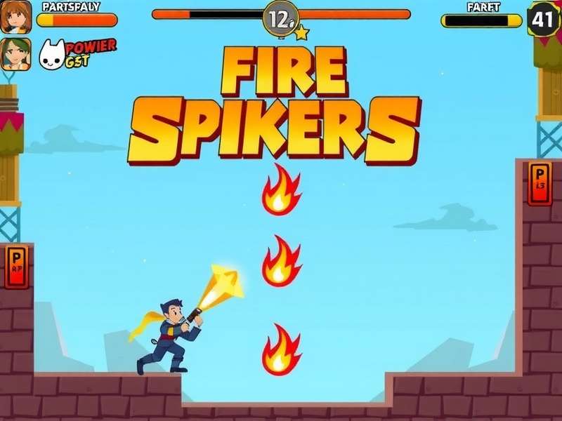 Fire Spikers Gameplay Screenshot